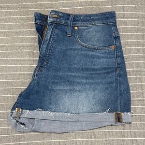 Madewell High Waist Denim Shorts - Blue